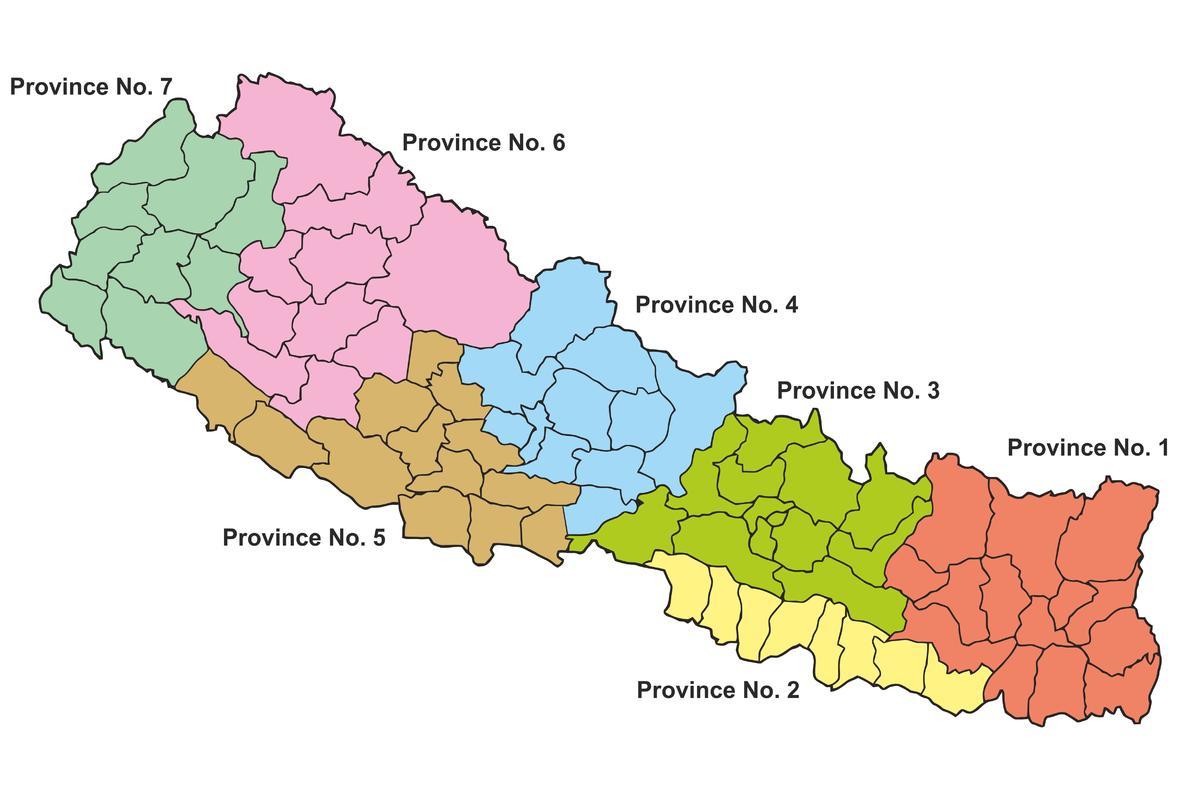 ریاست کا نقشہ نیپال
