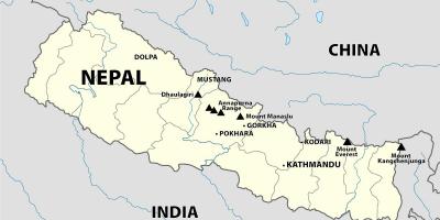 بھارت نیپال سرحد کا نقشہ