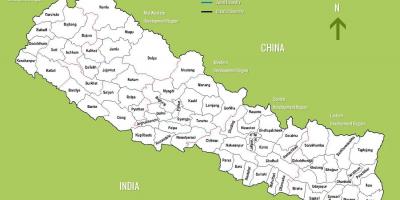 نیپال کے سیاحتی نقشہ