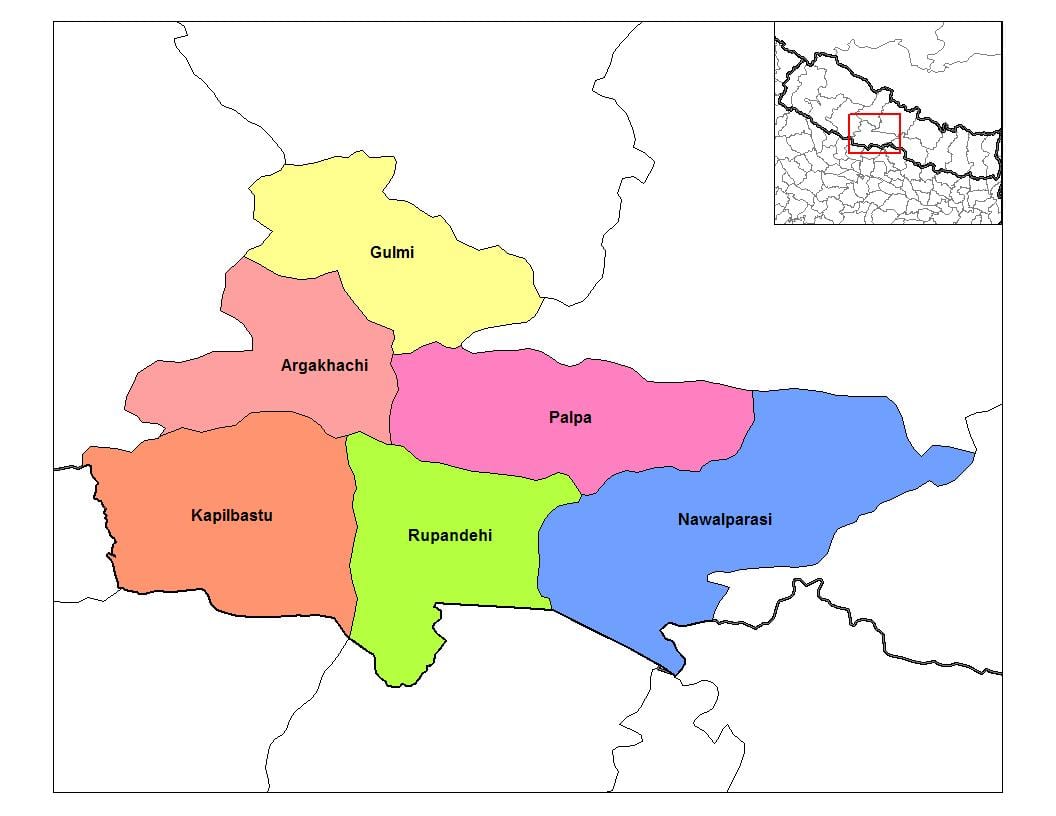 نقشہ کے rupandehi نیپال