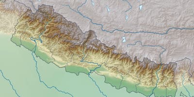 نقشہ کی جسمانی نیپال