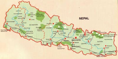 نقشہ نیپال کے ریلوے butwal